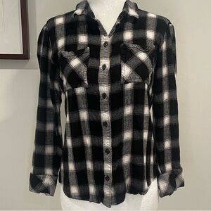 Sanctuary Plaid Shirt Sz S
